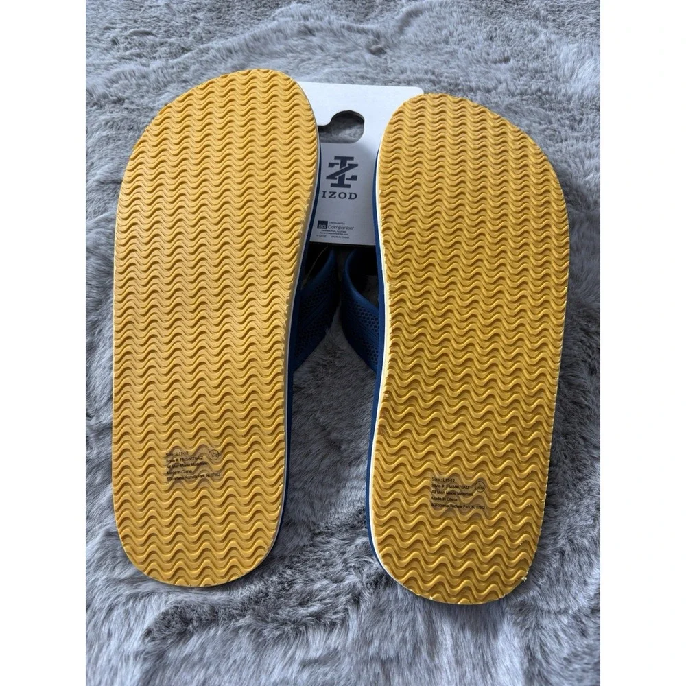 Izod flip flop beach‎ pool shoes size L 11-12 New